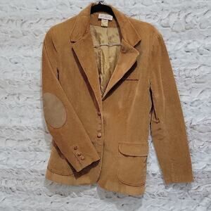Bar Harbor Womens 14 Corduroy Blazer | Vintage 80's | Elbow Patches |